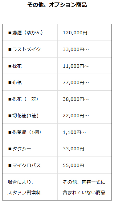 その他　オプション